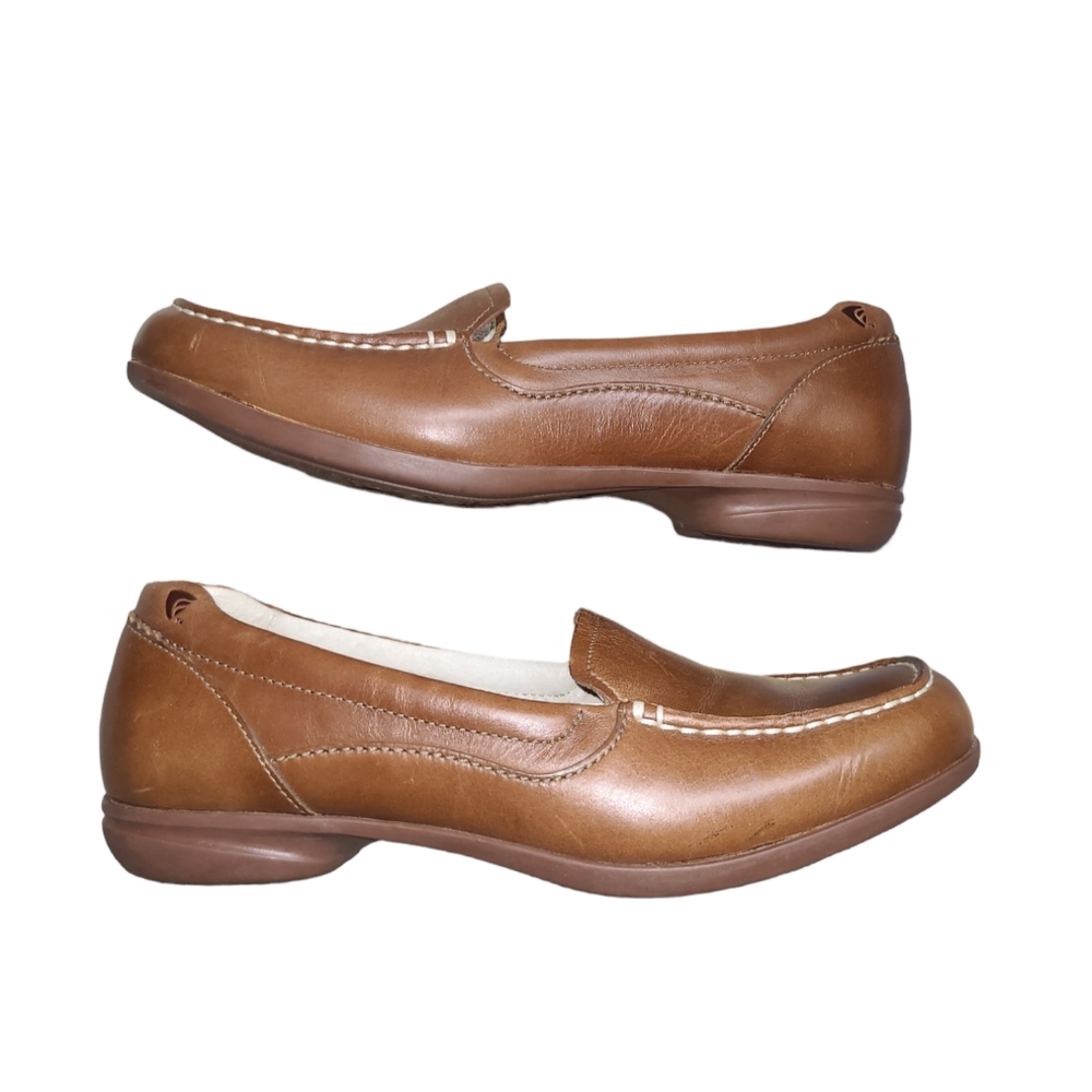 RED WINGS LOAFER SHOES WOMENS 8D TAN LEATHER SLIP ONS